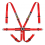 Pro International 6-Point Harness: Red