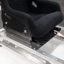 Simulator Seat Slider: RT1000 Seat on Sliders and Base Plate